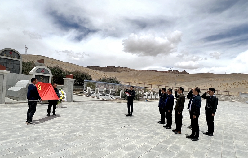 重溫入黨誓詞,弘揚 “五種精神” ----集團公司考察組臨時黨支部與區研院西藏分公司黨支部共同舉行主題黨日活動