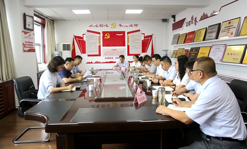 劉勐深入陜西地礦區研院有限公司開展包聯督導工作并講授專題黨課